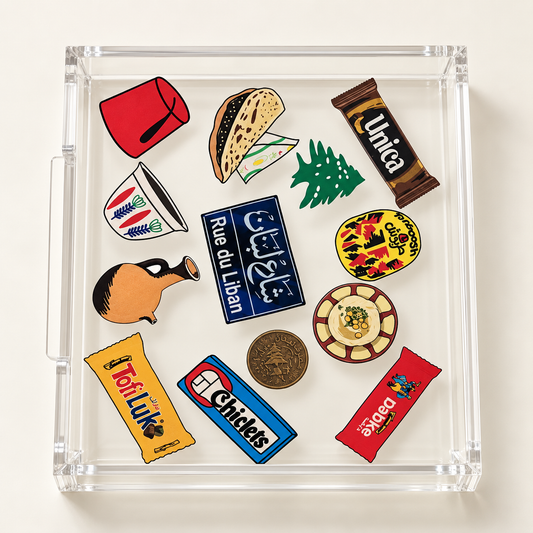 Lebanese Nostalgia Sticker Tray